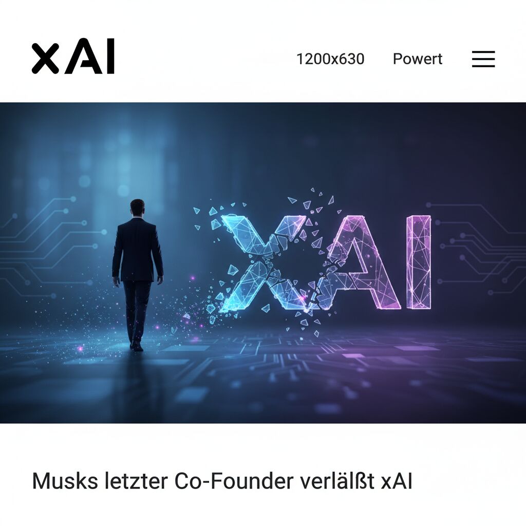 Musks letzter Co-Founder verlässt xAI