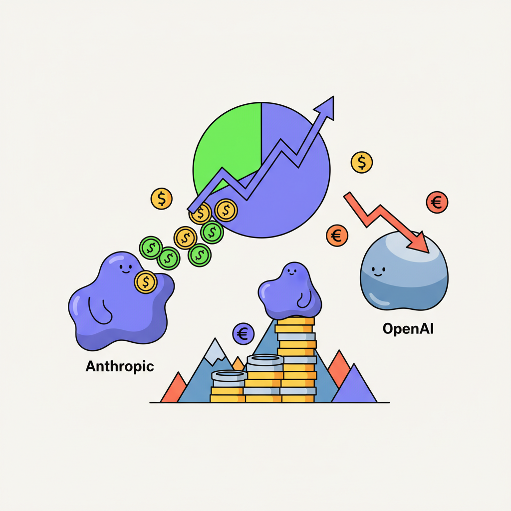 Anthropic schlägt OpenAI bei 35 Prozent