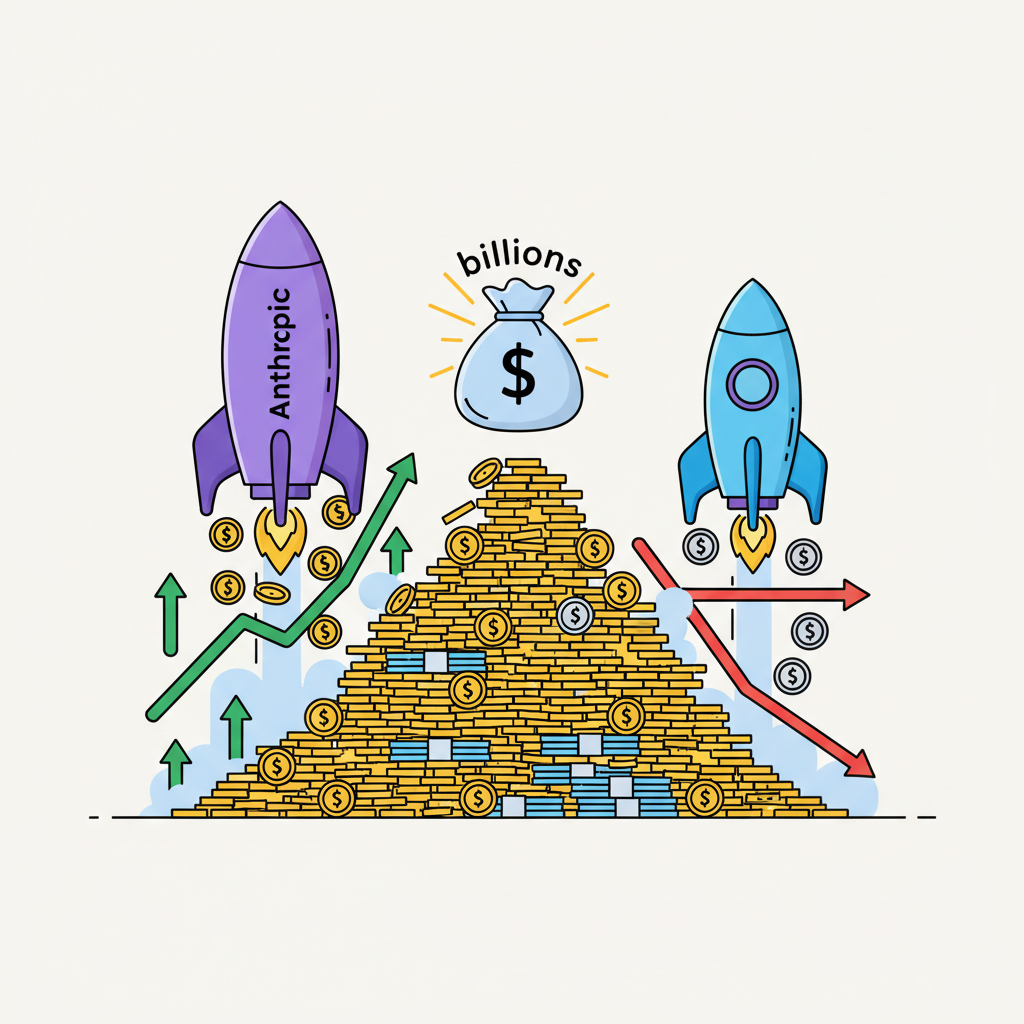 Anthropic schlägt OpenAI mit Billionen-Bewertung