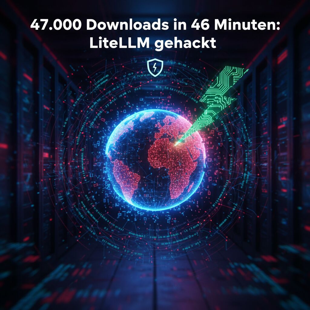 47.000 Downloads in 46 Minuten: LiteLLM gehackt