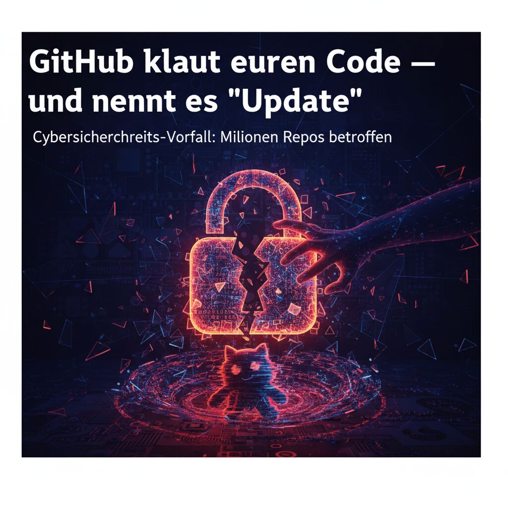 GitHub klaut euren Code — und nennt es "Update"